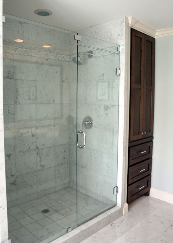 Stylish Shower with Frameless Glass